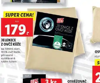 Lidl W5 jelenice z ovčí kůže nabídka