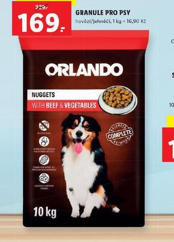 Lidl Orlando granule pro psy nabídka