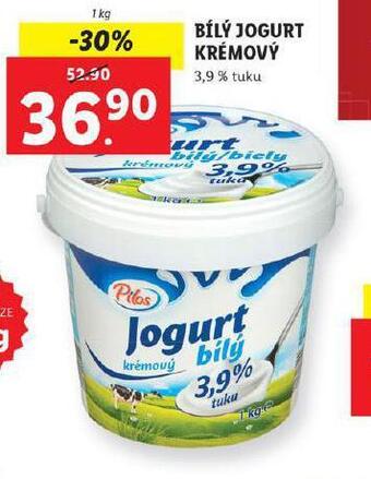 Lidl Bílý jogurt krémový nabídka