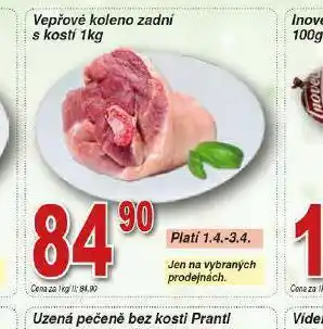 Lidl Vepřové koleno zadní s kostí nabídka