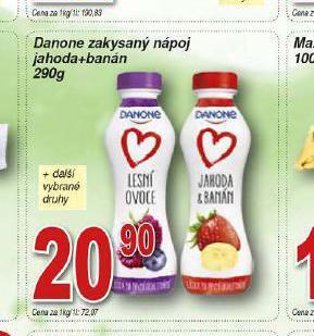 Lidl Danone zakysaný nápoj nabídka
