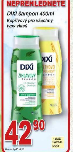 Lidl Dixi šampon nabídka