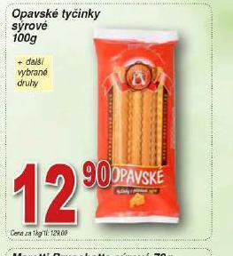 Lidl Opavské tyčinky sýrové nabídka