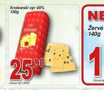 Lidl Krolewski sýr 45% nabídka
