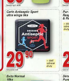 Lidl Carin antiseptic sport ultra wings nabídka