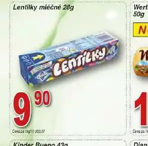 Lidl Lentilky mléčné nabídka