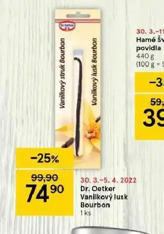 Dr. oetker vanilkový lusk bourbon