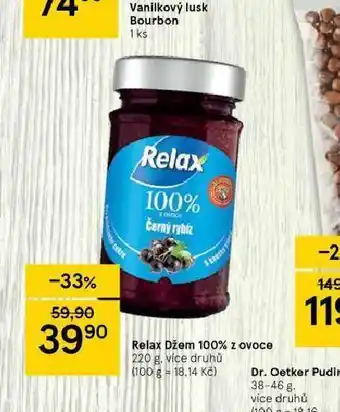 Tesco Relax džem 100% z ovoce nabídka