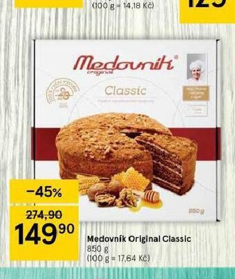 Tesco Medovník original classic nabídka