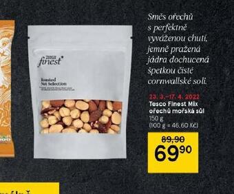 Tesco Tesco finest mix ořechů mořská sůl nabídka
