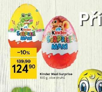 Tesco Kinder maxi surprise nabídka