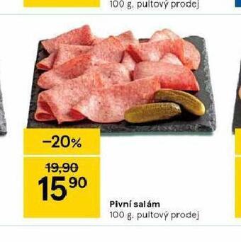 Tesco Pivní salám nabídka