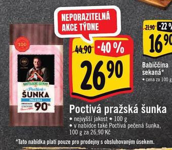 Jip Poctivá pražská šunka nabídka