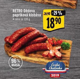 Jip Dědova papriková klobása nabídka