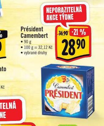 Jip Président camembert sýr nabídka