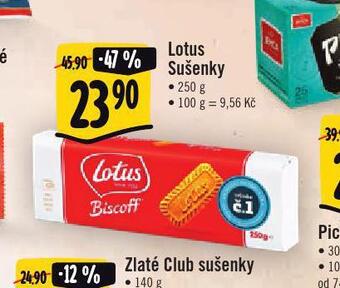 Jip Lotus sušenky nabídka