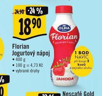 Jip Florian jogurtový nápoj nabídka