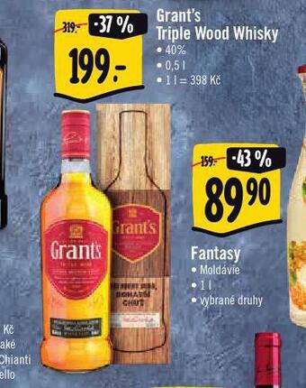 Jip Grant's triple wood whisky nabídka