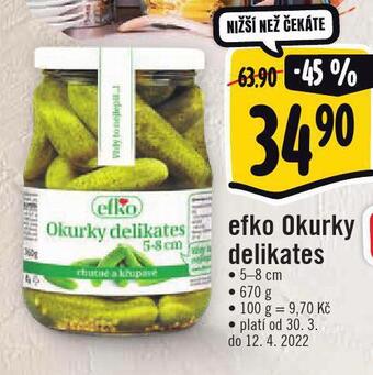 Jip Efko okurky nabídka