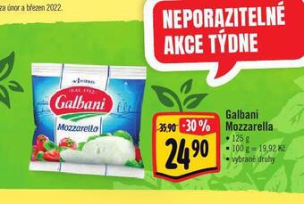 Albert Galbani mozzarella sýr nabídka