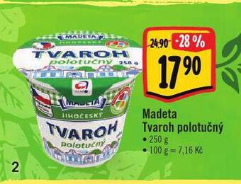 Albert Madeta tvaroh nabídka