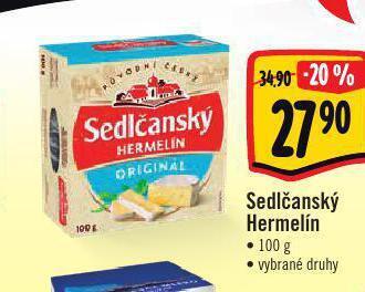 Albert Sedlčanský hermelín sýr nabídka