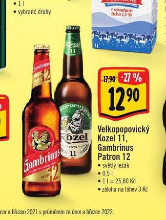 Albert Pivo gambrinus nabídka