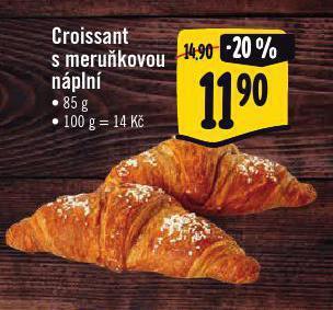 Albert Croissant s meruňkovou náplní nabídka