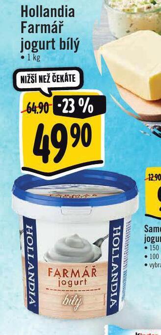 Albert Hollandia farmář jogurt nabídka