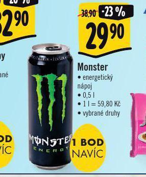 Albert Monster energy drink nabídka
