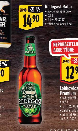 Albert Pivo radegast nabídka