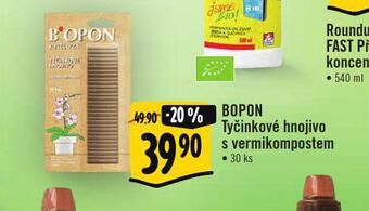 Albert Bopon tyčinkové hnojivo s vermikompostem nabídka