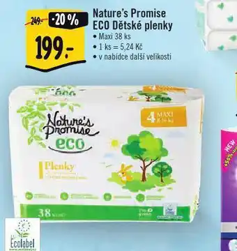 Albert Nature´s promise eco dětské plenky nabídka