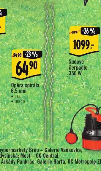 Opěra spirála 6,5 mm