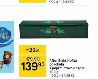 Tesco After eight hořká čokoláda s peprmintovou náplní nabídka
