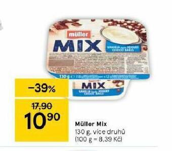 Tesco Müller mix nabídka