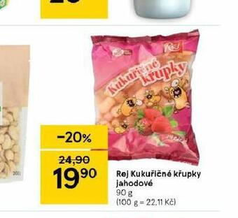 Tesco Rej kukuřičné křupky jahodové nabídka
