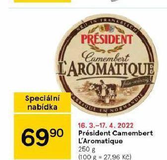 Tesco Président camembert l´aromatique nabídka