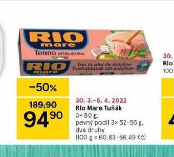 Tesco Rio mare tuňák nabídka