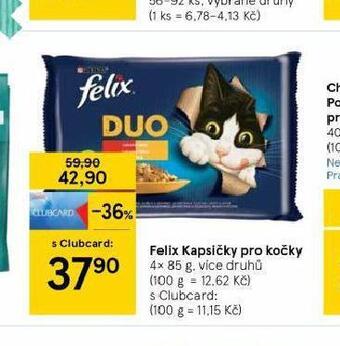Tesco Felix kapsičky pro kočky nabídka