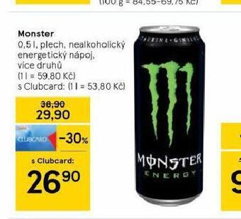 Tesco Monster nabídka