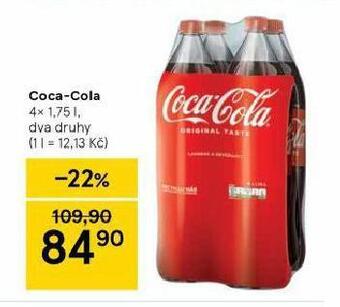 Tesco Coca cola 4pack nabídka