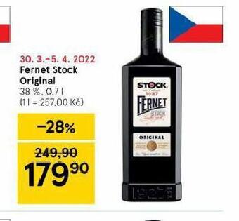 Tesco Fernet stock original nabídka