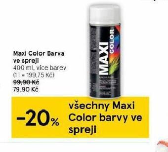 Tesco Maxi color barva ve spreji nabídka