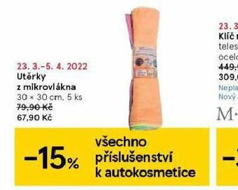 Tesco Utěrky z mikrovlákna nabídka
