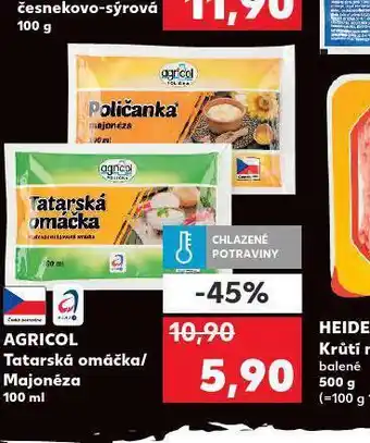 Kaufland Agricol majonéza nabídka
