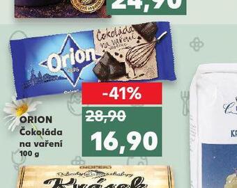 Kaufland Orion čokoláda na vaření nabídka