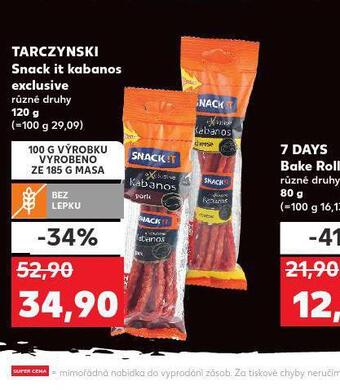 Kaufland Tarczynski snack it kabanos exclusive nabídka