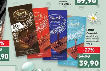 Kaufland Lindt čokoláda nabídka