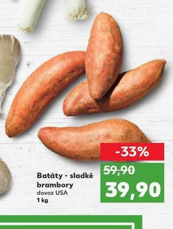 Kaufland Batáty - sladké brambory nabídka